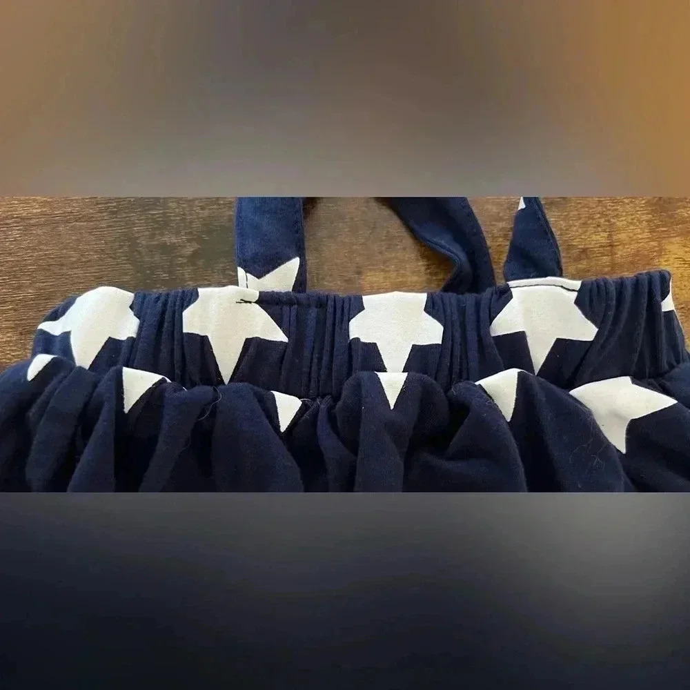 Baby girl star skirt with suspenders. Size:  Int’l: 90, 12-18M US. - Picture 3 of 9